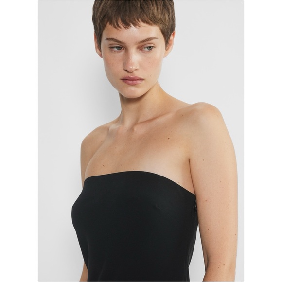 Babaton Resolution Dress - Black Strapless Japanese Crepe Maxi Dress sz XL - Picture 3 of 14